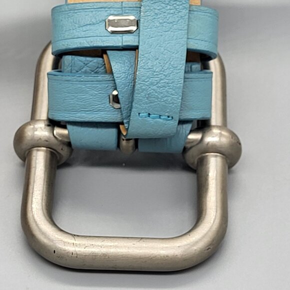 Miu Miu Blue Leather Belt main image 12